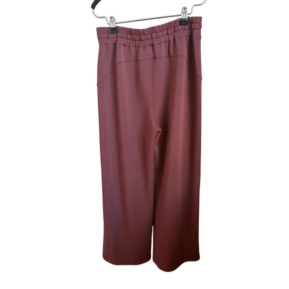 Spanx AirEssentials Drawstring Waist Wide Leg Pants Plum Berry Women's Large - Picture 5 of 9